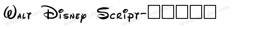 Walt Disney Script字体转换